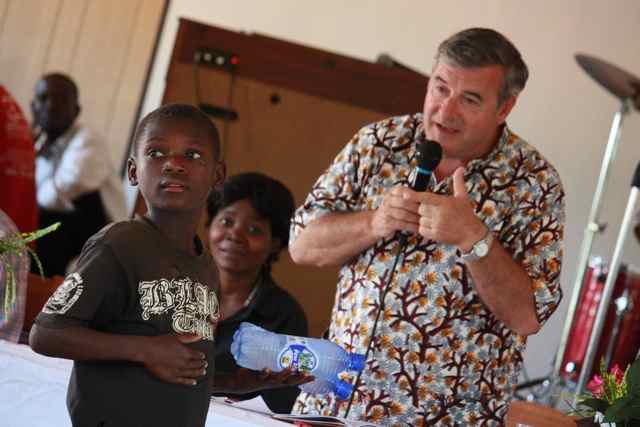 Martin of Tigawane Project was a testimony that AYCT is trying its best. In the picture he gets water from Fr. Mario