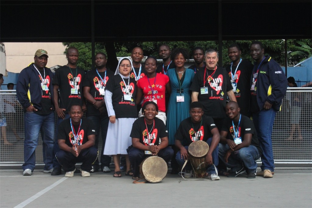Alleluya band: part of the pilgrims at WYD gathering in Brazil
